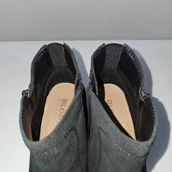 NEW Blondo Vivian Ankle Bootie Womens 6.5 Black Suede Waterproof Western Casual - Picture 8 of 13